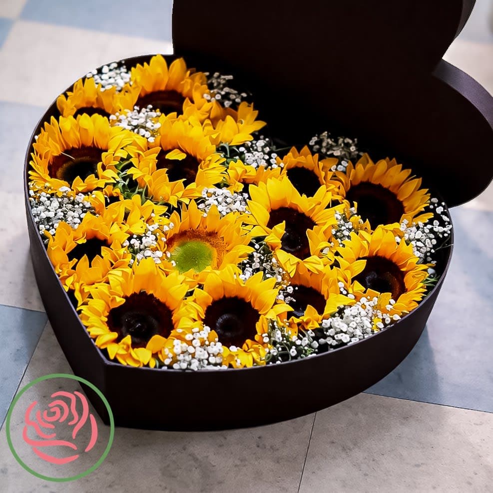 Corazón de girasol